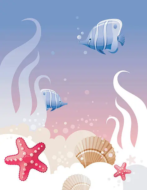 Vector illustration of Underwater