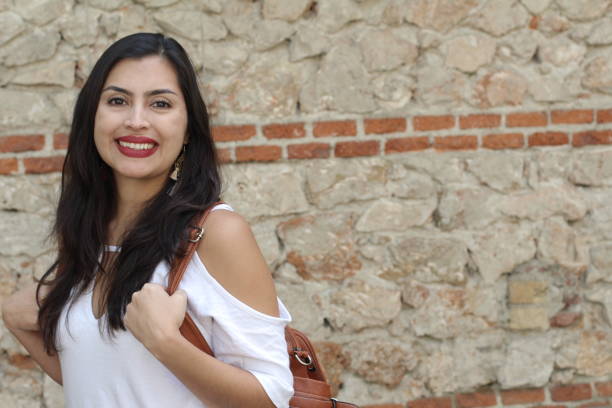 istock Gorgeous ethnic woman smiling with copy space 964204748