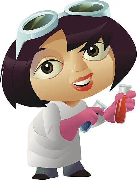 Vector illustration of Chemist