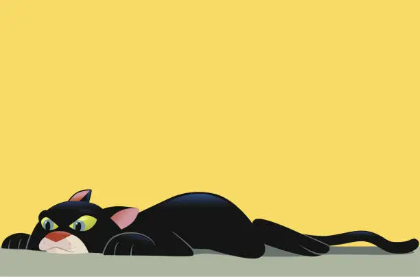 Vector illustration of Cat Instinct