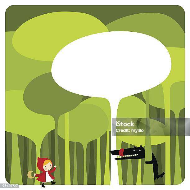 Little Red Riding Hood Cute Kawaii Illustration Vector Stock Illustration - Download Image Now