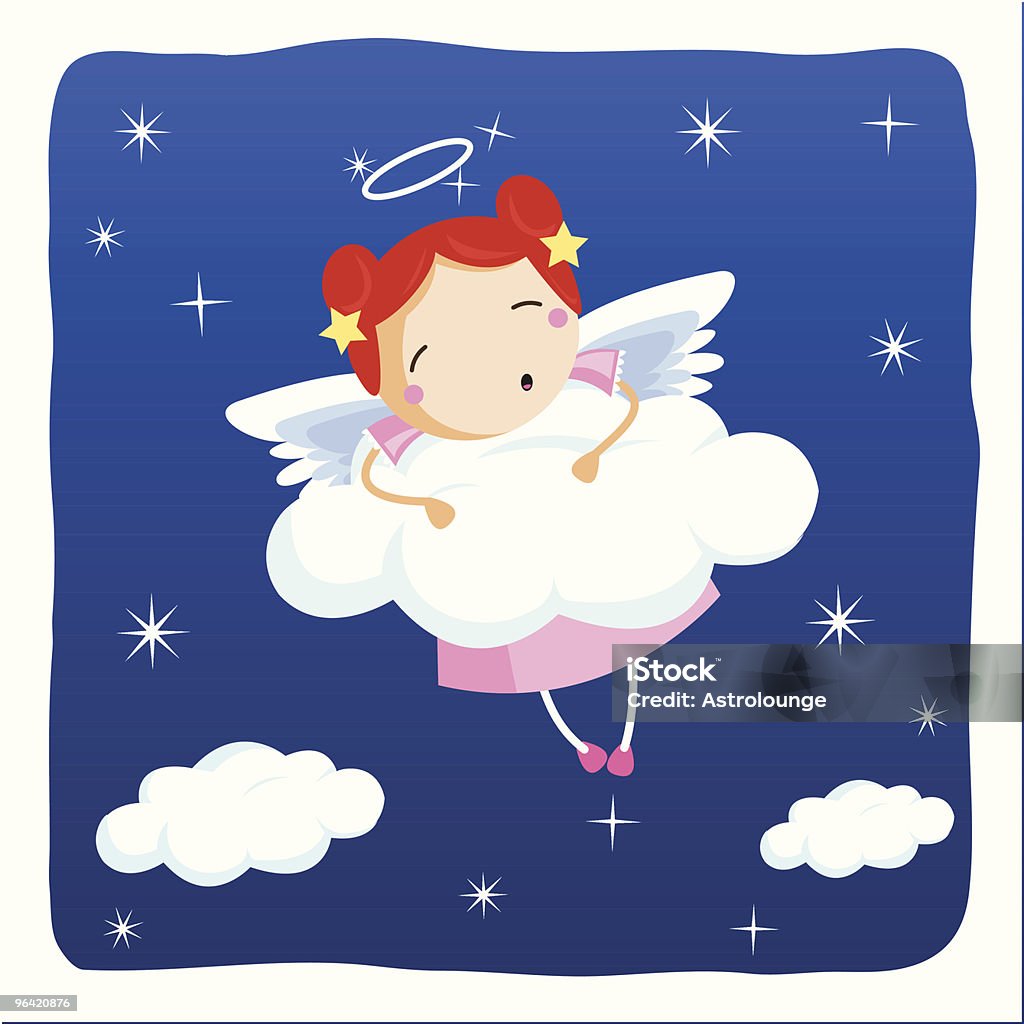 angel chambre séparés - clipart vectoriel de Ange libre de droits