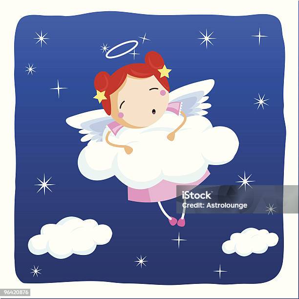 Angel Chambre Séparés Vecteurs libres de droits et plus d'images vectorielles de Ange - Ange, Dormir, Aile d'animal