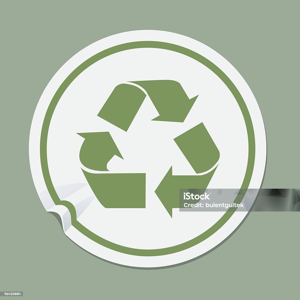 Recykling - Grafika wektorowa royalty-free (Barwne tło)