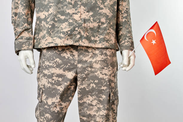 istock Patriotic turkish soldier concept. 964209078