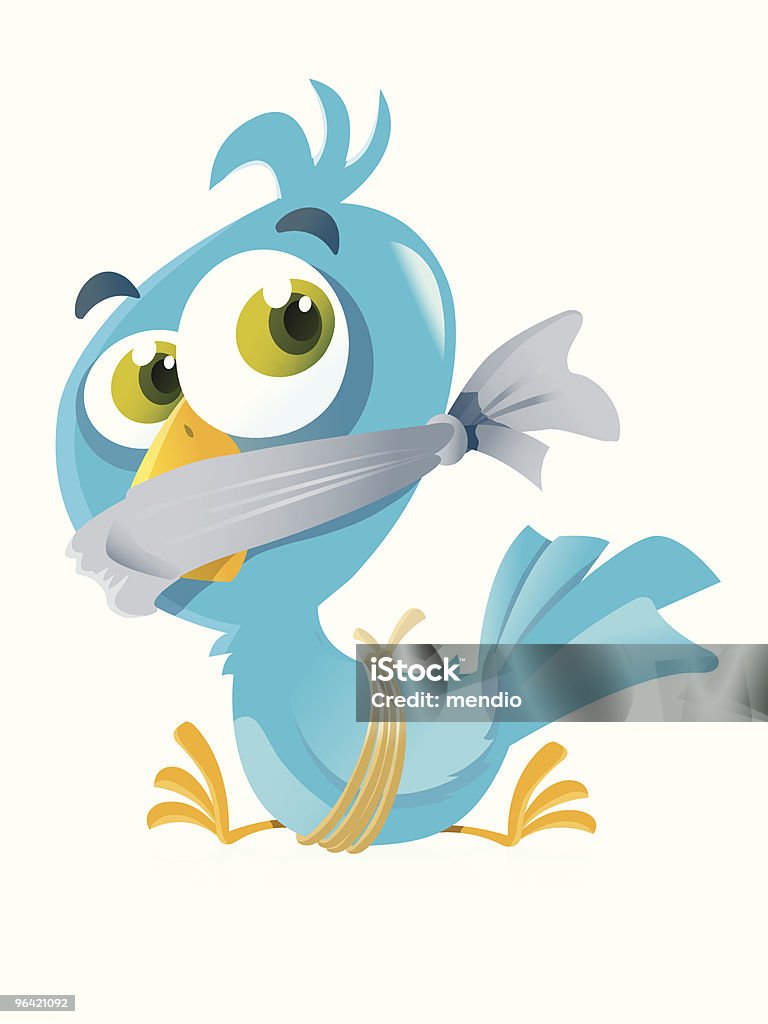 Wenig zensierte blaue Vogel - Lizenzfrei Blau Vektorgrafik