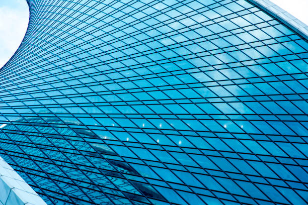 istock Wall of office building - architectural background 964211646