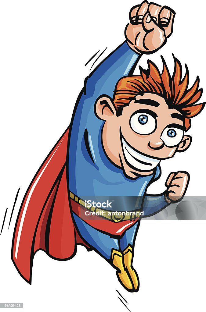 Superkid dos - Vetor de Super-homem - Super-herói royalty-free