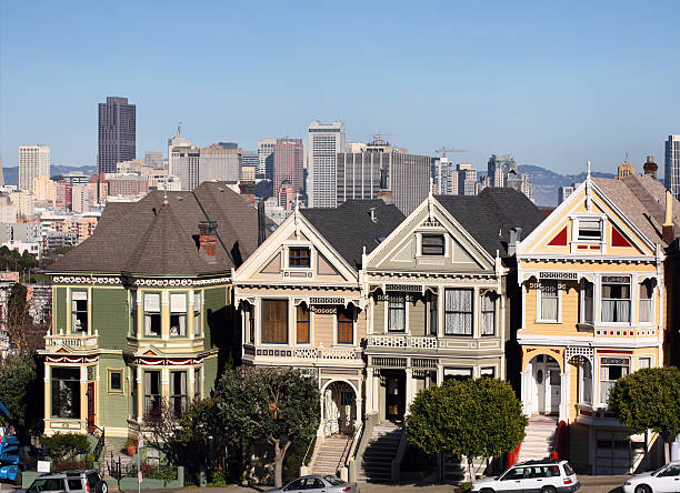 istock Victorian houses in San Francisco 96421541