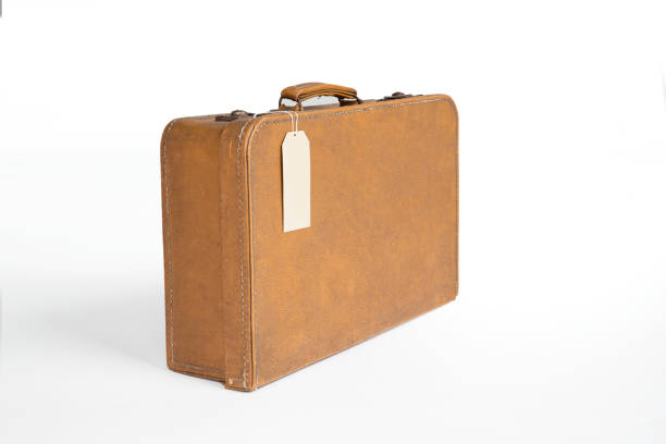 vintage koffer - suitcase luggage old fashioned obsolete stock-fotos und bilder