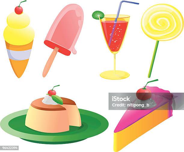 Dessert Clipart Vectoriel De La Collection Vecteurs libres de droits et plus d'images vectorielles de Aliment - Aliment, Aliment en portion, Aliment surgelé