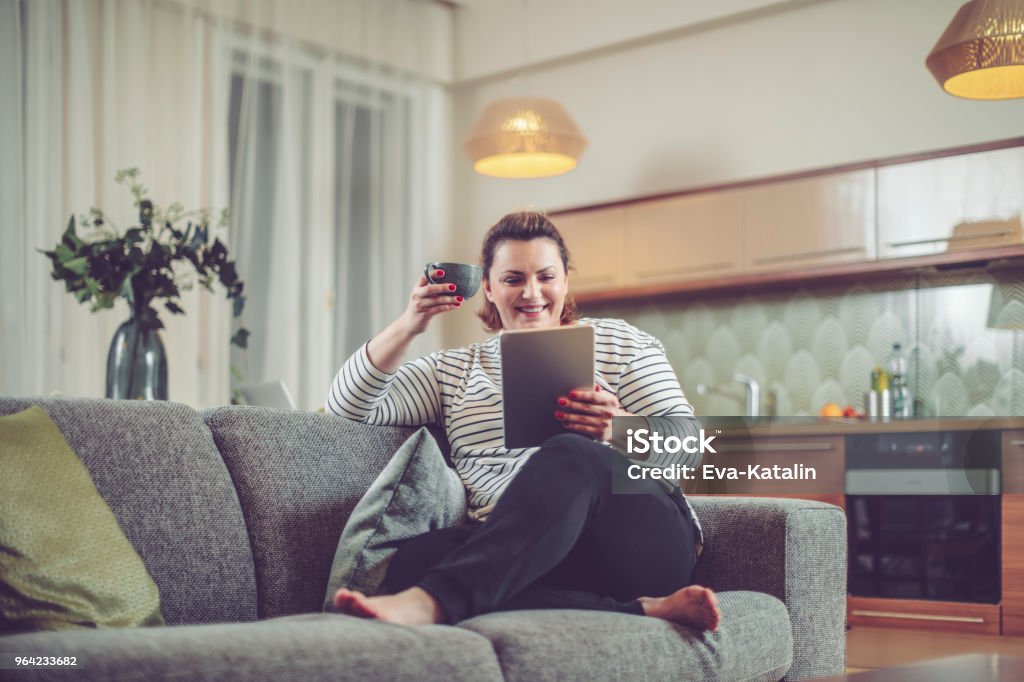 Young woman at home One Woman Only Stock Photo