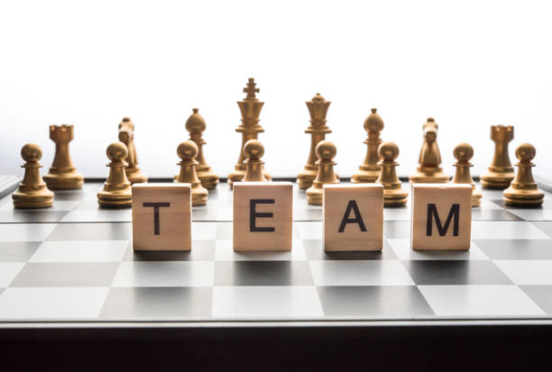 istock Chess board and the words 