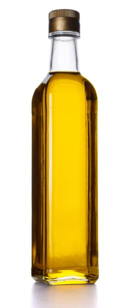 istock Bottle of Olive Oil, on a white background, with a drop shadow 964237150