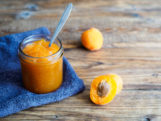 istock Apricot jam in the glass 964237676