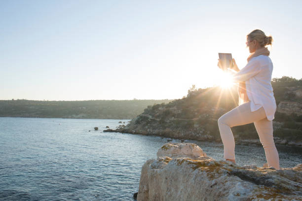 istock Woman explores Capo Greco coastline, Ayia Napa 964261256