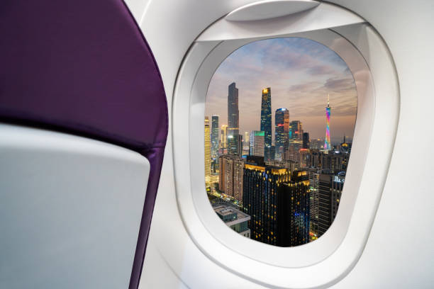 istock guangzhou city skyline aerial view from the porthole 964281114