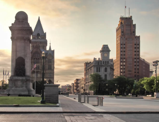 clinton square architecture - soldiers and sailors memorial arch imagens e fotografias de stock