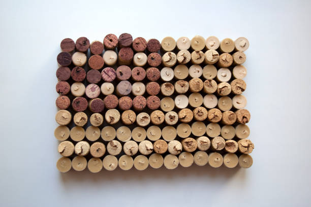 istock Wine corks flag of the USA 964297646