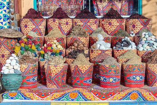 Spice shop, Marrakech, Morocco