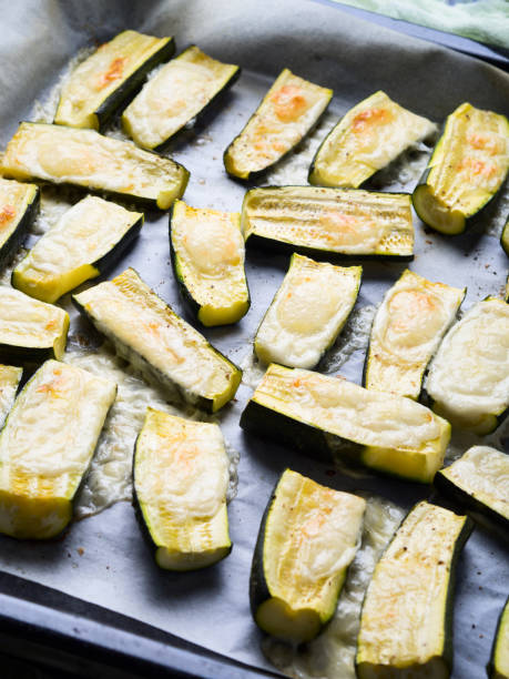istock Zucchini baked with herbs and cheese 964322202
