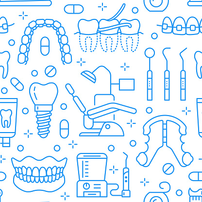 Ilustración de Dentista Ortodoncia Azul De Patrones Sin Fisuras Con Los Iconos De La Línea Cuidado Dental Equipos Médicos Apoyos Prótesis Dental Seda Tratamiento De Caries Pasta De Dientes Fondo De Salud Ilustración de Dentista Ortodoncia Azul De Patrones Sin Fisuras Con Los Iconos De La Línea Cuidado Dental Equipos Médicos Apoyos Prótesis Dental Seda Tratamiento De Caries Pasta De Dientes Fondo De Salud