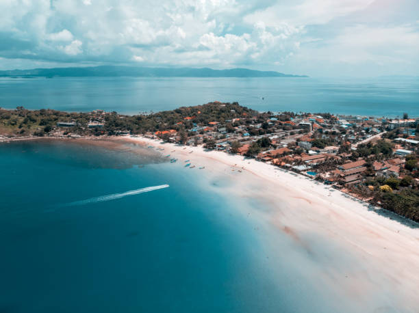 istock amazing beautiful island with white sand beach and tropical lagoon 964348946