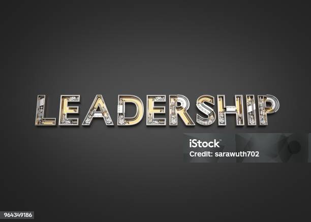 Leadership Word Made From Mechanic Alphabet Stock Photo - Download Image Now - Leadership, Banner - Sign, Text