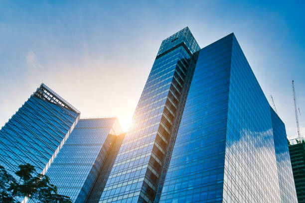 istock Business Buildings in sunlight 964369928