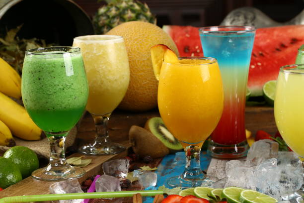 istock Assortment Juices, Beverages, Drinks Variety Collection - Iced Coffee, Cafe Latte, Milkshake, Fruit Juice, Smoothie 964384364