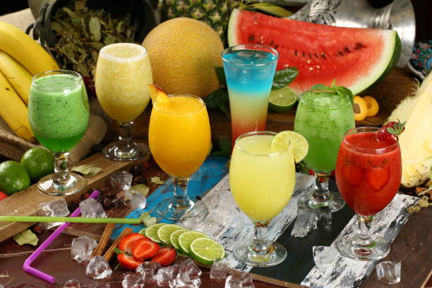 istock Assortment Juices, Beverages, Drinks Variety Collection - Iced Coffee, Cafe Latte, Milkshake, Fruit Juice, Smoothie 964384380