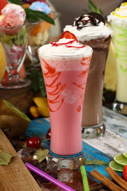 istock Assortment Juices, Beverages, Drinks Variety Collection - Iced Coffee, Cafe Latte, Milkshake, Fruit Juice, Smoothie 964384698