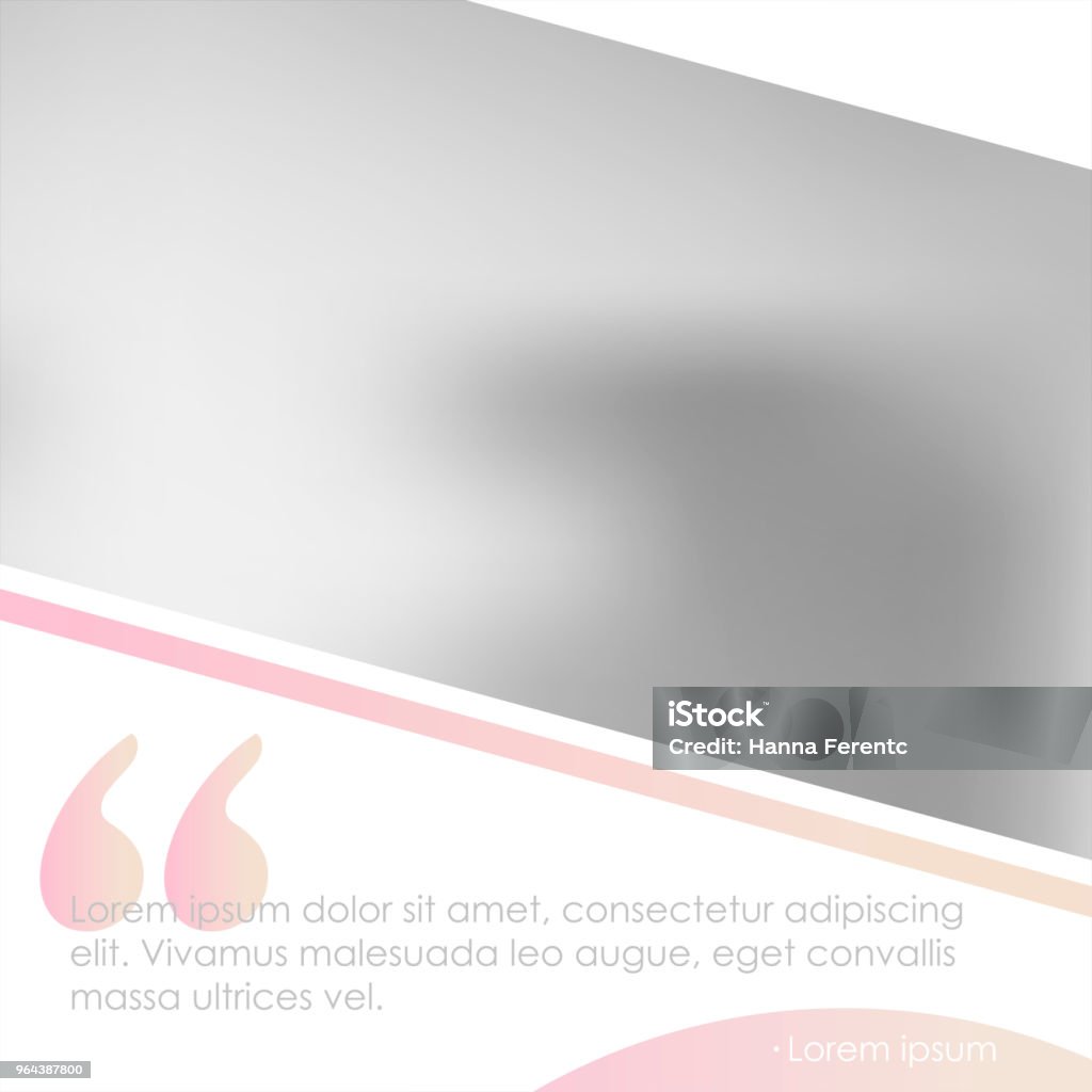 Modelo de banner de mídias sociais para seu blog ou empresa.  Projeto bonito pastel-de-rosa - Vetor de Beleza royalty-free