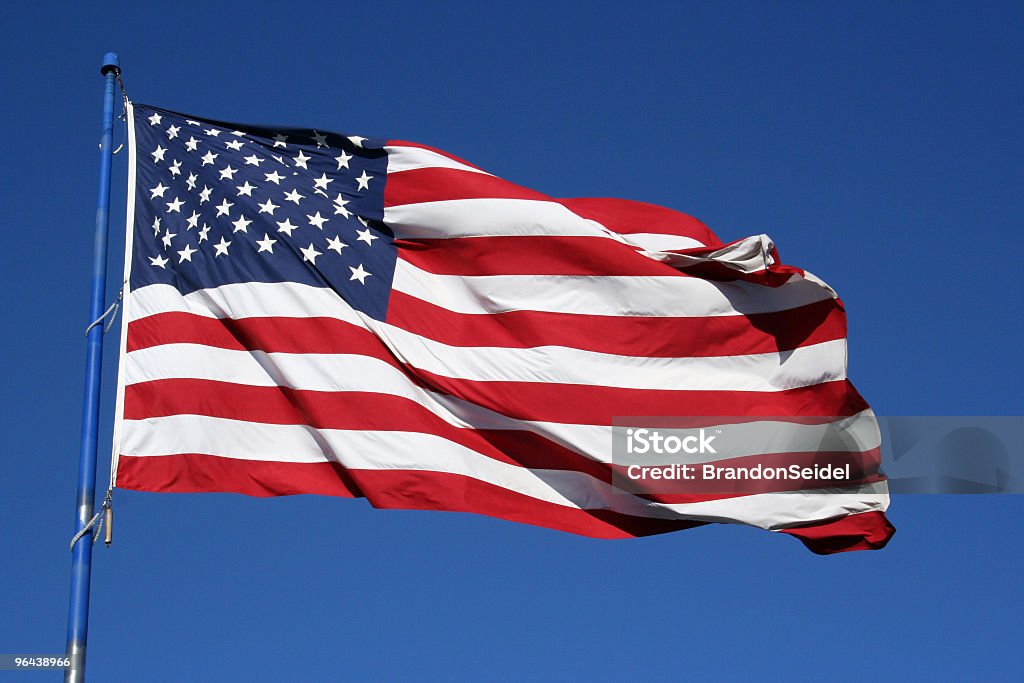 Bandeira dos Estados Unidos da América - Royalty-free As Américas Foto de stock