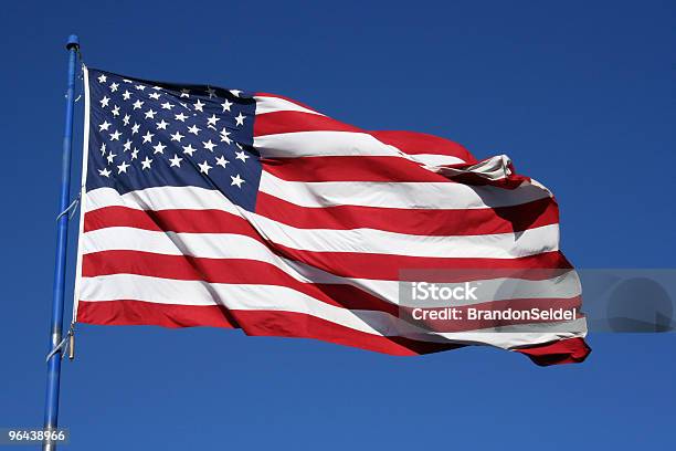 Bandeira Dos Estados Unidos Da América - Fotografias de stock e mais imagens de As Américas - As Américas, Autoconfiança, Azul