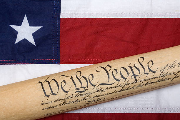 istock American Flag and Declaration of Independance 96439241