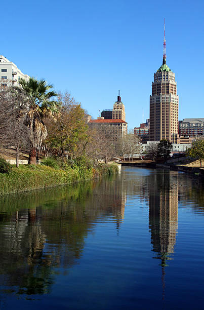 San Antonio Reflection stock photo