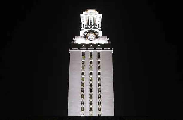 Photo of University of Texas Clock Tower At Night