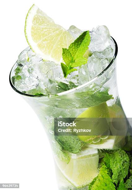 Cocktail Mojito Stock Photo - Download Image Now - Crushed Ice, Cut Out, Alcohol - Drink