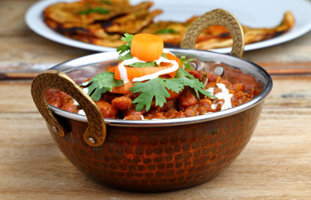 Rajma curry or rajma masala. Indian food curry.