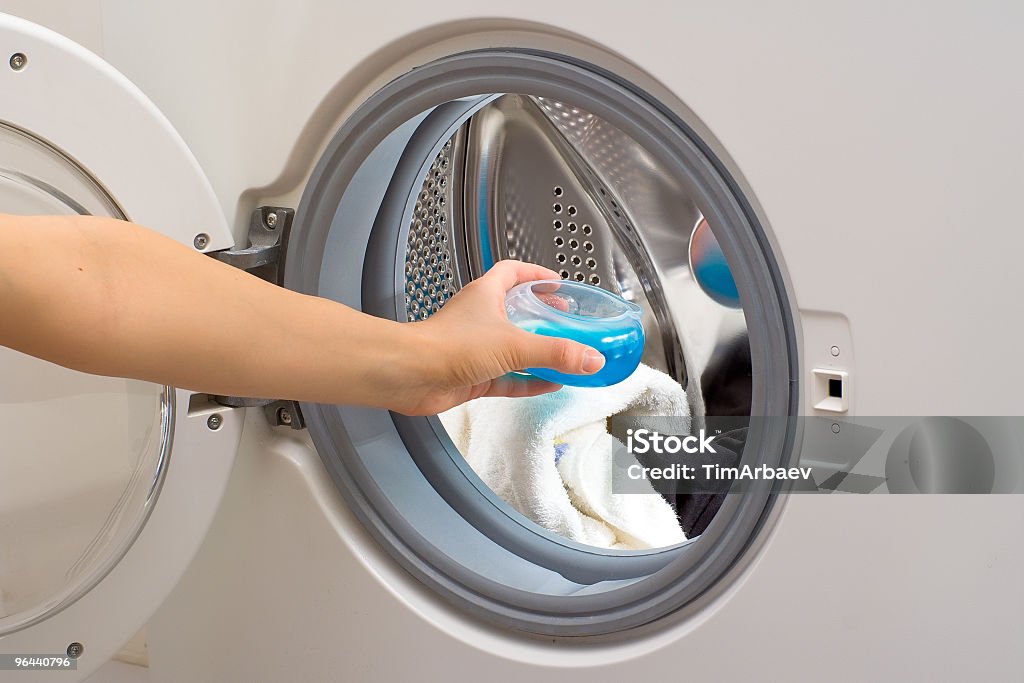 Wäscherei im Haus - Lizenzfrei Flüssig Stock-Foto