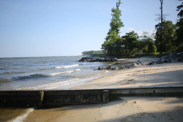 Beach on the Chesapeake Bay in Reedville, Virginia