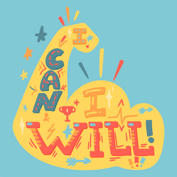 I Can And I Will. Inspirational And Motivational Quote. Stock Clipart |  Royalty-Free | FreeImages