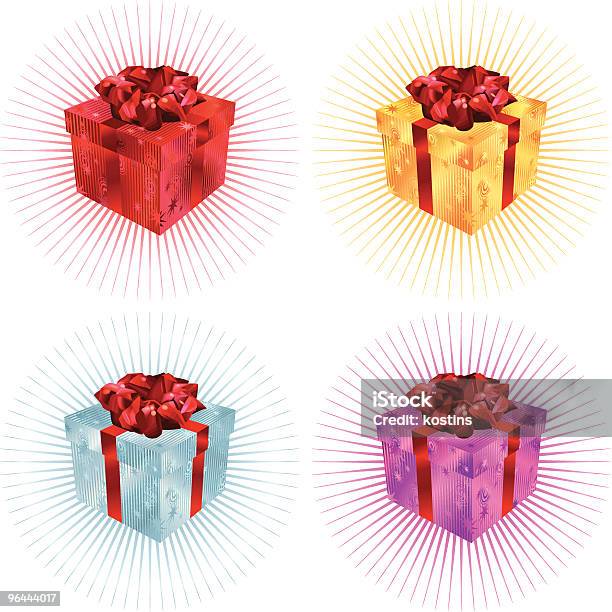 Coffretcadeau Vecteurs libres de droits et plus d'images vectorielles de Boîte cadeau - Boîte cadeau, Anniversaire, Anniversaire d'un évènement