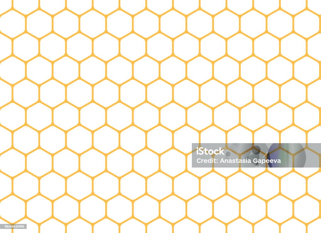 Honeycomb seamless background. Vector illustration. Honeycomb - Animal Creation stock vector