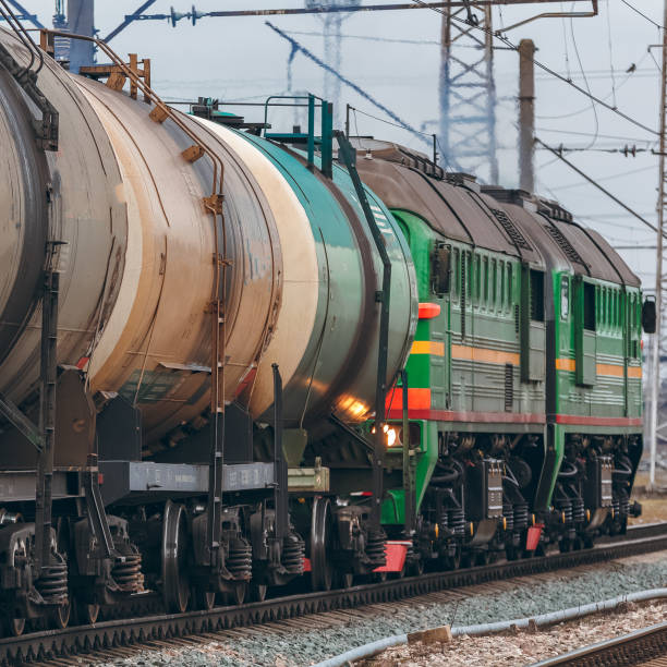 istock Green diesel locomotive 964443128
