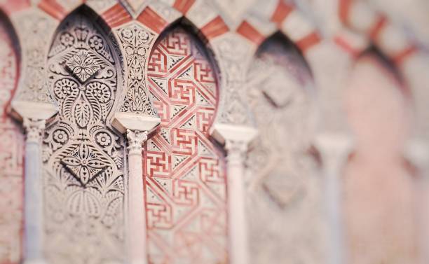 dettaglio della moschea-cattedrale, cordova, andalusia, spagna - la mezquita cathedral foto e immagini stock