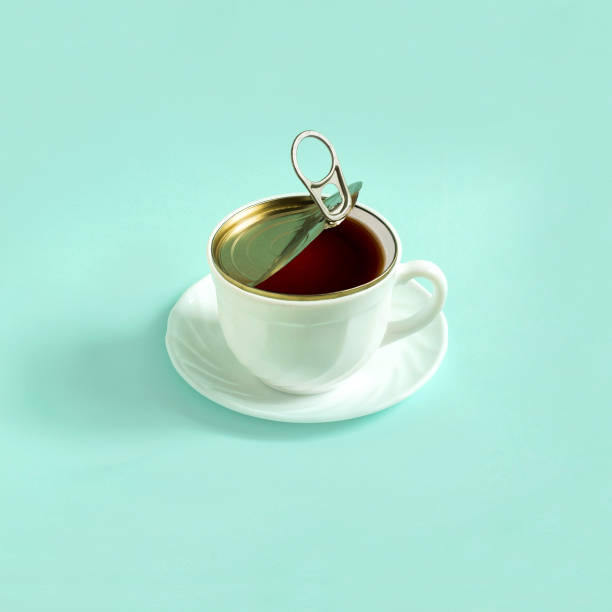 istock Creative idea: cup of coffee like open tincan 964450644