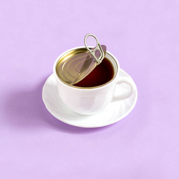 istock Creative idea: cup of coffee like open tincan 964450650