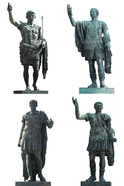 ローマ皇帝 - roman rome statue augustus caesar ストックフォトと画像
